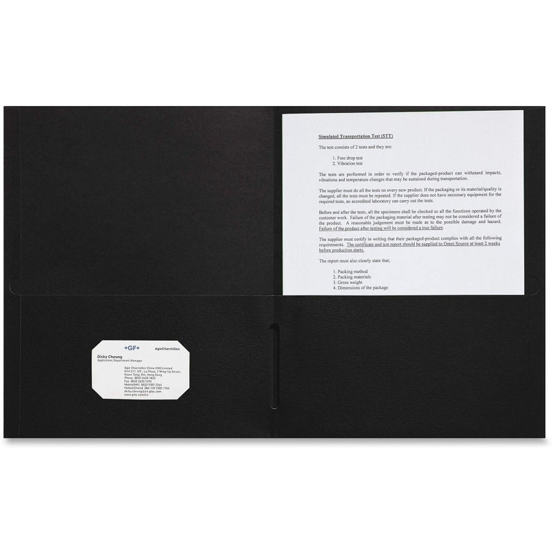 Sparco Portfolio Ring Binders Black SPR78546