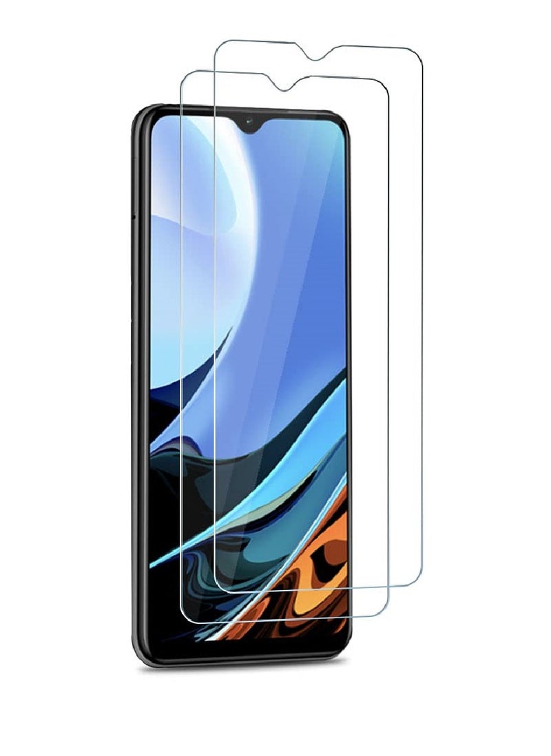 Super 2 Pieces Tempered Glass Screen Protector Clear Designed For Xiaomi Redmi Note 9 Full Screen Coverage And Bubble Free - Image 1