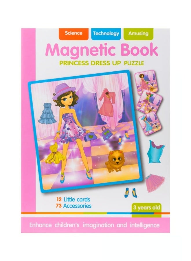 TOY GARDEN Magnetic Book – Princess Dress Up Puzzle Game | Educational Magnetic Toy for Girls with Outfits & Accessories  - Image 1