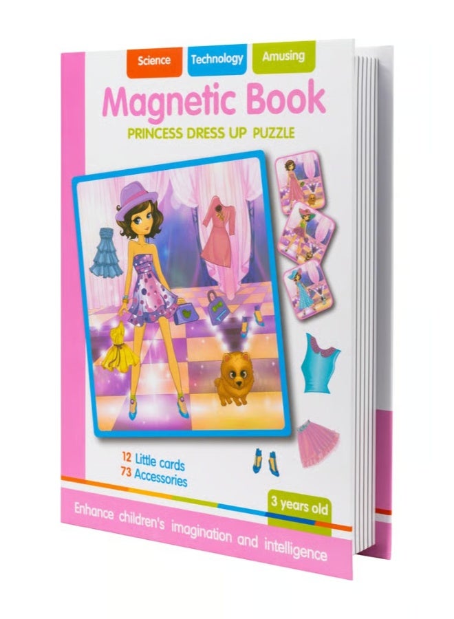 TOY GARDEN Magnetic Book – Princess Dress Up Puzzle Game | Educational Magnetic Toy for Girls with Outfits & Accessories  - Image 4