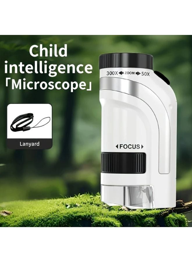 Silvery Kids Microscope For Science Experiments Outdoor Insect Plant Observation Tool - Image 1