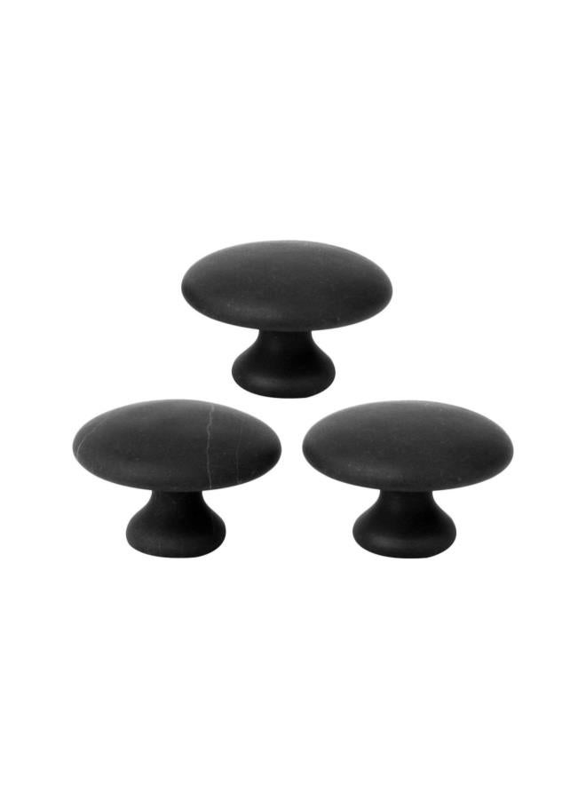 silvercnc 3Pcs Natural Massage Rocks Hot Stones for Massage Mushroom Shape Massage Stones Warmer Gua Sha Massage Tool for Face Body for Spa  - Image 1