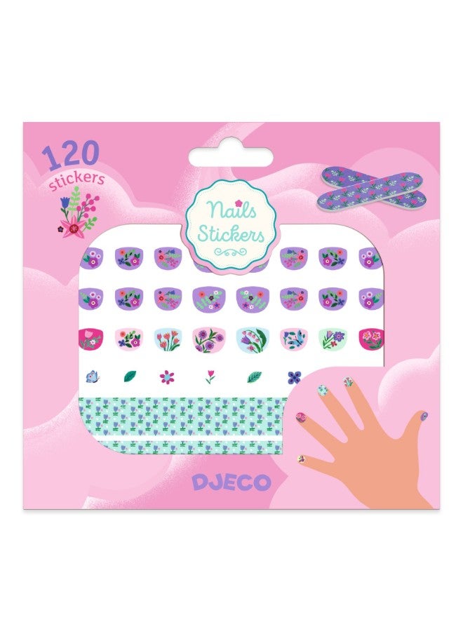 DJECO Nail Stickers - Petit Fleur - Image 1