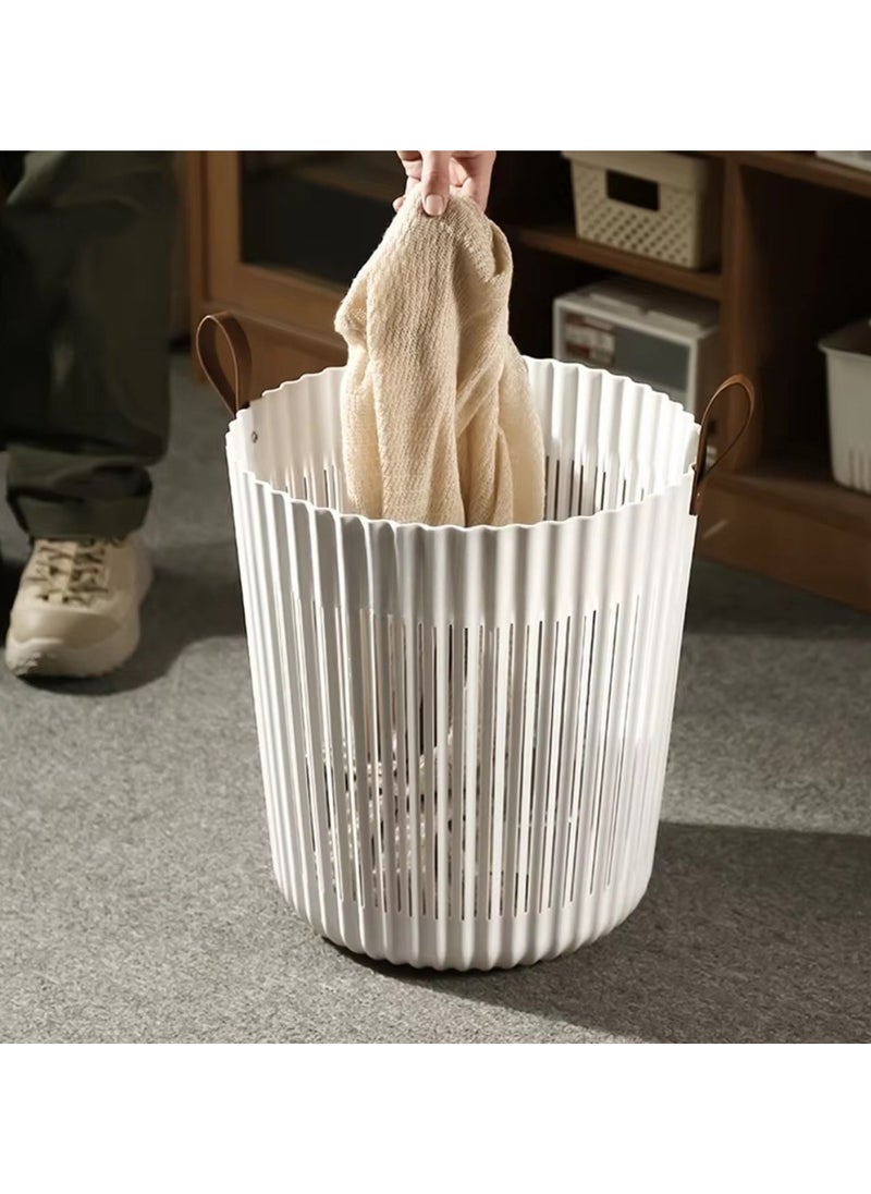 VIO 2 Pack 45 L Plastic Laundry Bin Multipurpose Flexible Laundry Storage Basket Hamper Light Weight and Durable Large Dirty Clothes Organizer Basket Toys Storage Basket with Handles 45 Litre Capacity  - Image 4