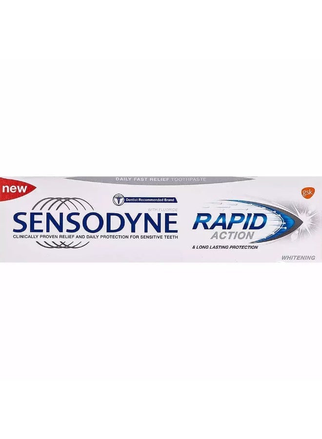 Sensodyne Rapid Action Whitening for Fast Relief, 75ml