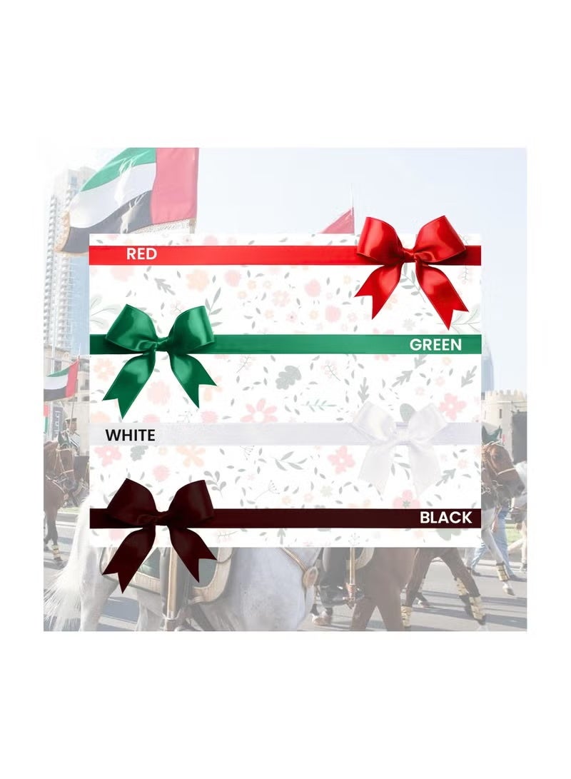 اليوم الوطني الإمارات العربية المتحدة العلم 4 ألوان جميلة الصلبة الشريط لفة حزمة من 6 - Image 4