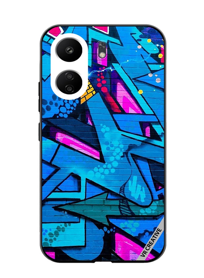 VR CREATIVE Protective Case Cover For Xiaomi Redmi 13C Graffiti Artwork Design Multicolour - Image 1