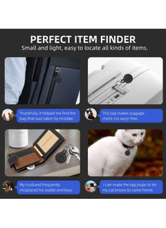 Generic 2 PCS Locator Tag Bluetooth Tracker, GPS Item Finders Tracking Device Work with Apple Find My (iOS Only), Item Finder for Keys, Wallet, Luggage, Pet, Comes with 2 Protective Silicone Keychains  - Image 5