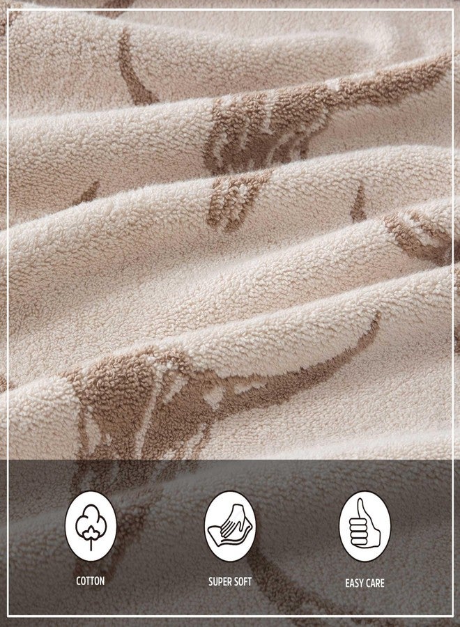 Wrangler - Bath Towel Set, Western Towel Set Including Bath, Hand & Washcloth, Soft and Zero Twist Cotton Blend Towels, Steer Head Beige, Set of 3 - Image 3