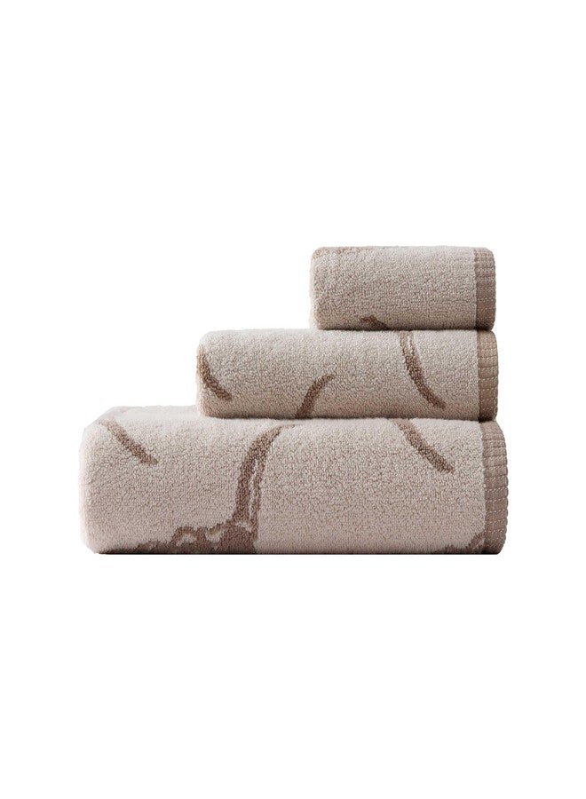 Wrangler - Bath Towel Set, Western Towel Set Including Bath, Hand & Washcloth, Soft and Zero Twist Cotton Blend Towels, Steer Head Beige, Set of 3 - Image 1