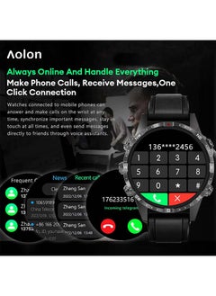 AOLON GT5 Pro Smart Watch Compass HD Bluetooth Call 1.6 inch Full Screen Smartwatch Black  - Image 4