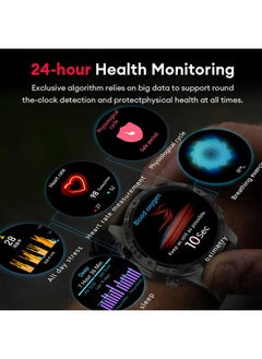 AOLON GT5 Pro Smart Watch Compass HD Bluetooth Call 1.6 inch Full Screen Smartwatch Black  - Image 5