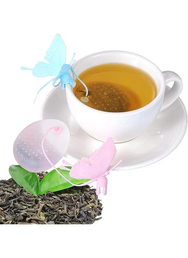 Generic - Tea Infuser 6 Pack Tea Strainer for Loose Tea with Butterfly Clip Holder Made of Silicone without 100% BPA Premium Tea Strainer Suitable for Most Cups and Teapots Used for Loose Tea - Image 1