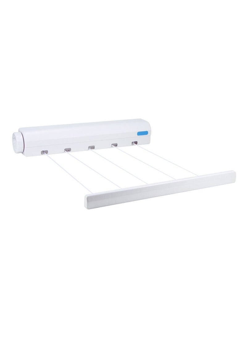 DubaiGallery Newpee Drying Rack Automatic Retractable Plastic 5 Lines Adjustable Clothes Hanger Holder Clothesline for Home  - Image 2