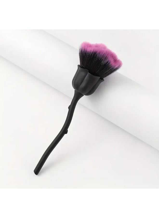 Generic Soft Rose-Shaped Makeup Brush – Gentle Blending Brush for Face and Cheeks  - Image 1