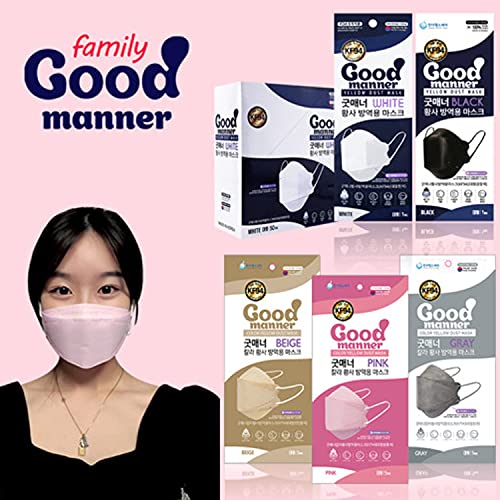 THEPURI KF94 Disposable Face Safety Mask, Beige 5 Masks, Eco-Friendly Packaging - 5 Masks in 1 Pack, Breathable Mask for Adults – Good Manner - Image 2