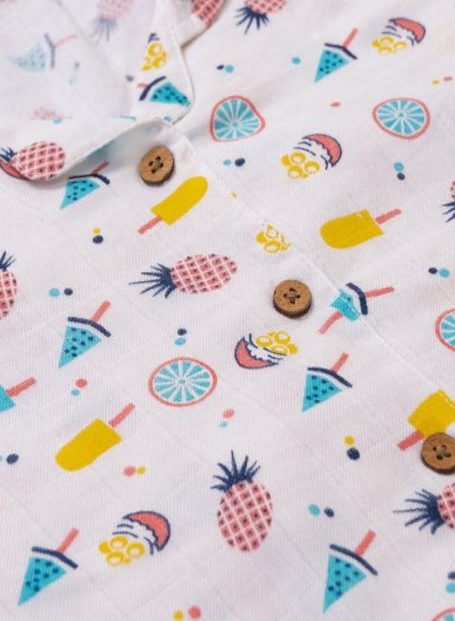 Fabrify Baby and Kids Cotton Printed Pyjama Set, Nightwear, Sleepwear, Trendy Nightsuit for Boys and Girls (Ice Cream & Lollipop) (3-4 Y) - Image 2