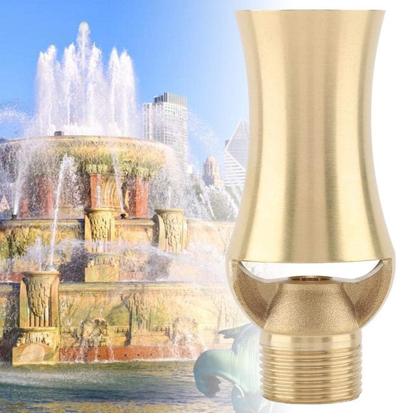 Haofy Water Fountain Nozzle Pond Sprinkler, Brass Ice Tower Cascade Cedar Spray for Garden Pond, Pool, Rockery Decoration(1/2'' 3/4'') - Image 1
