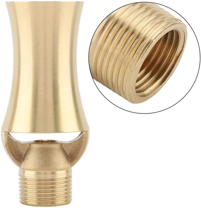 Haofy Water Fountain Nozzle Pond Sprinkler, Brass Ice Tower Cascade Cedar Spray for Garden Pond, Pool, Rockery Decoration(1/2'' 3/4'') - Image 2