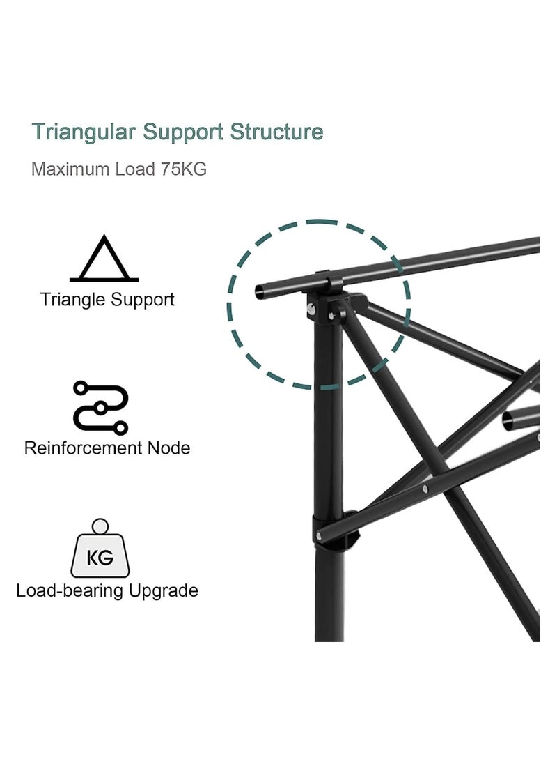 Concept home Camping Tables Roll-Top Table with Bag and 2 Folding Chairs Outdoor Folding Picnic Table Quick Installation Garden Table for Sand Hiking Travel Camp Balcony BBQ Party  - Image 3