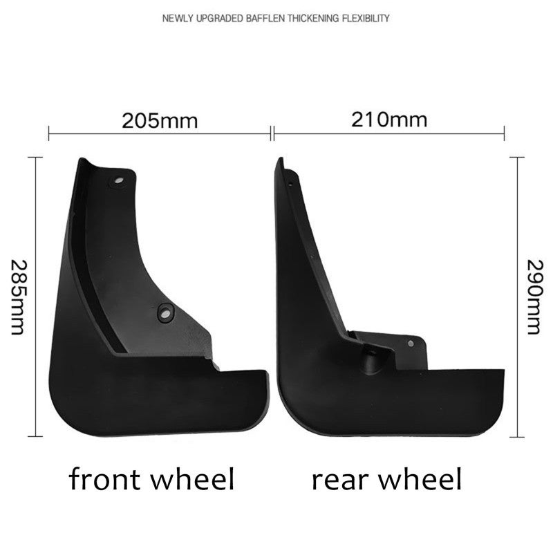 Mud Flaps 4pcs No-Drill Installation Custom Fit for 2017-2022 Nissan Kicks - Heavy-Duty Protection Front Rear Mud Guards for All Wheels - Image 4