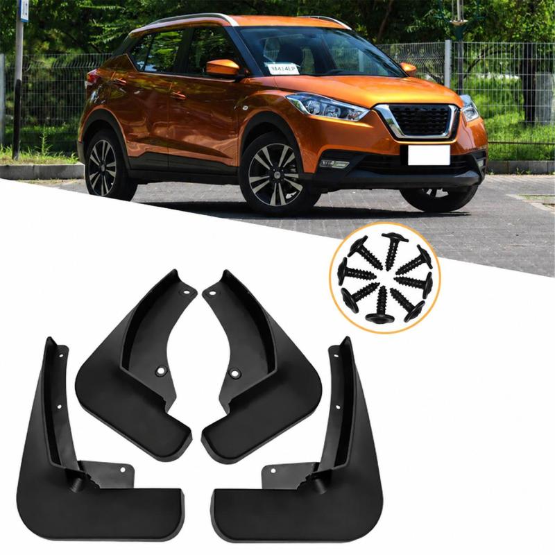 Mud Flaps 4pcs No-Drill Installation Custom Fit for 2017-2022 Nissan Kicks - Heavy-Duty Protection Front Rear Mud Guards for All Wheels - Image 1