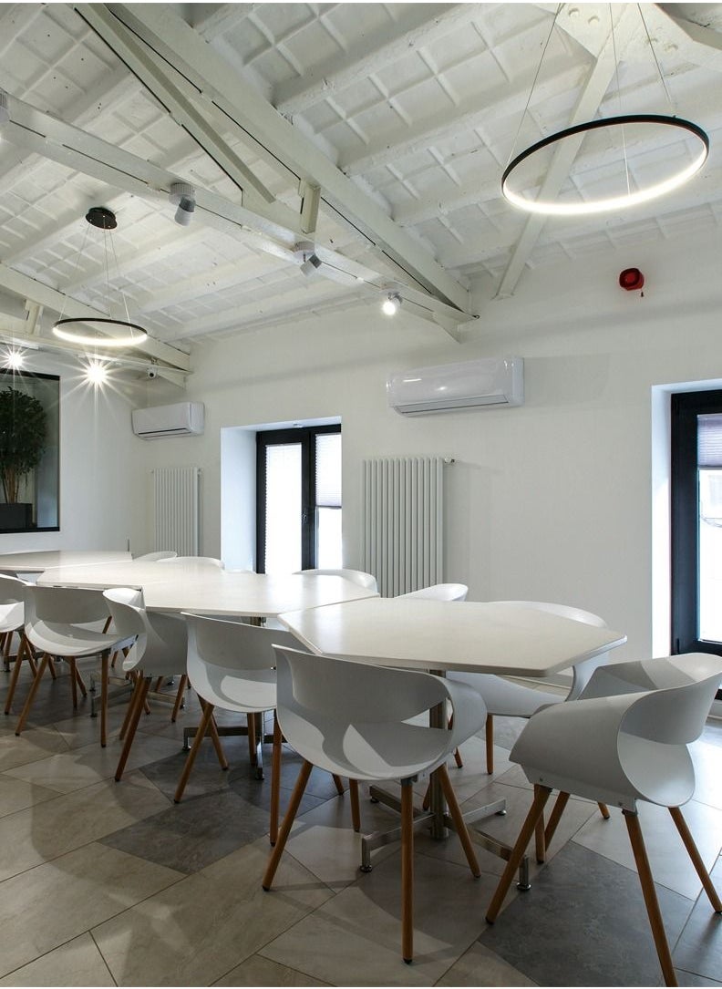 Generic Suspension Light,Dining Table Suspension,Kitchen Suspension,Led Pendant,60cm Diameter Circular,19 Watts and 1,000 Lumen,Warm White 3000 Kelvin Led 24 V Built In,White Finish  - Image 3