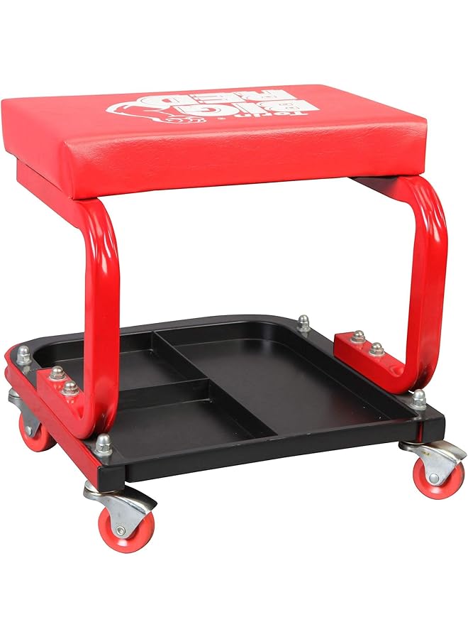 بيج ريد مقعد Torin Tr6300 Rolling Creeper للمرآب/المتجر: مقعد ميكانيكي مبطن مع صينية أدوات كبيرة - Image 2