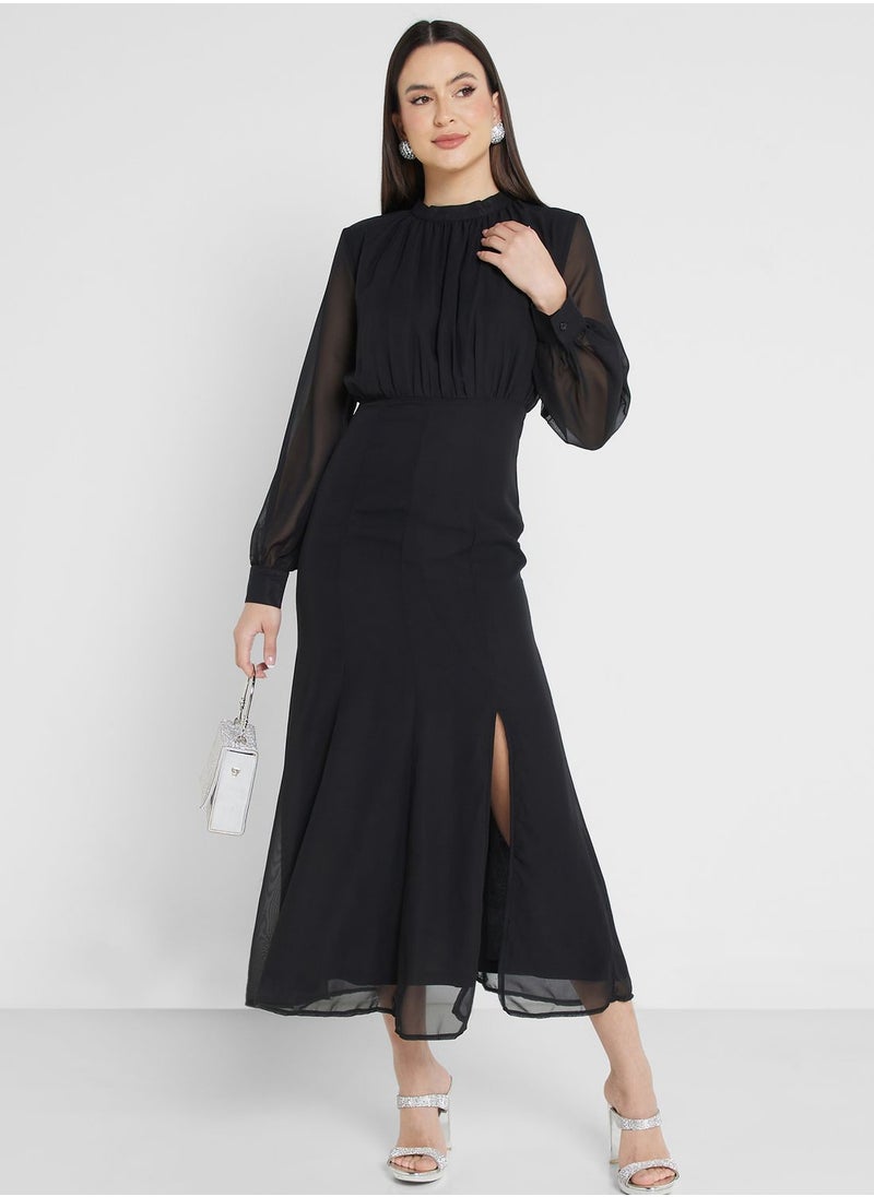 Ella Limited Edition Chiffon Slit Dress  - Image 1