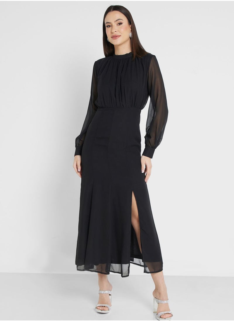 Ella Limited Edition Chiffon Slit Dress  - Image 4