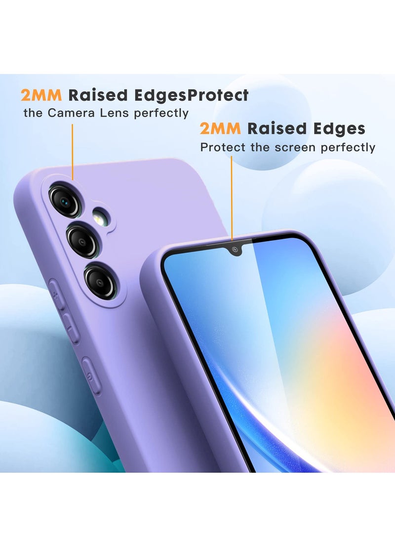 BORTONY Samsung Galaxy A54 5G Case with Double Screen Protective Films Soft Liquid Silicone Shockproof Protective Cover - Image 4