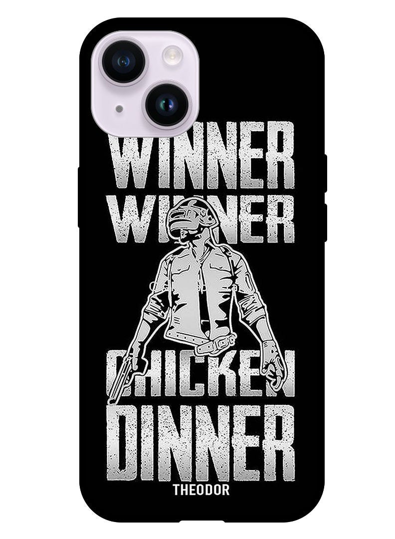Theodor Protective Case Cover For Apple iPhone 14 Plus 6.7" 2022 Winner Winner Chicken Winner - Image 1