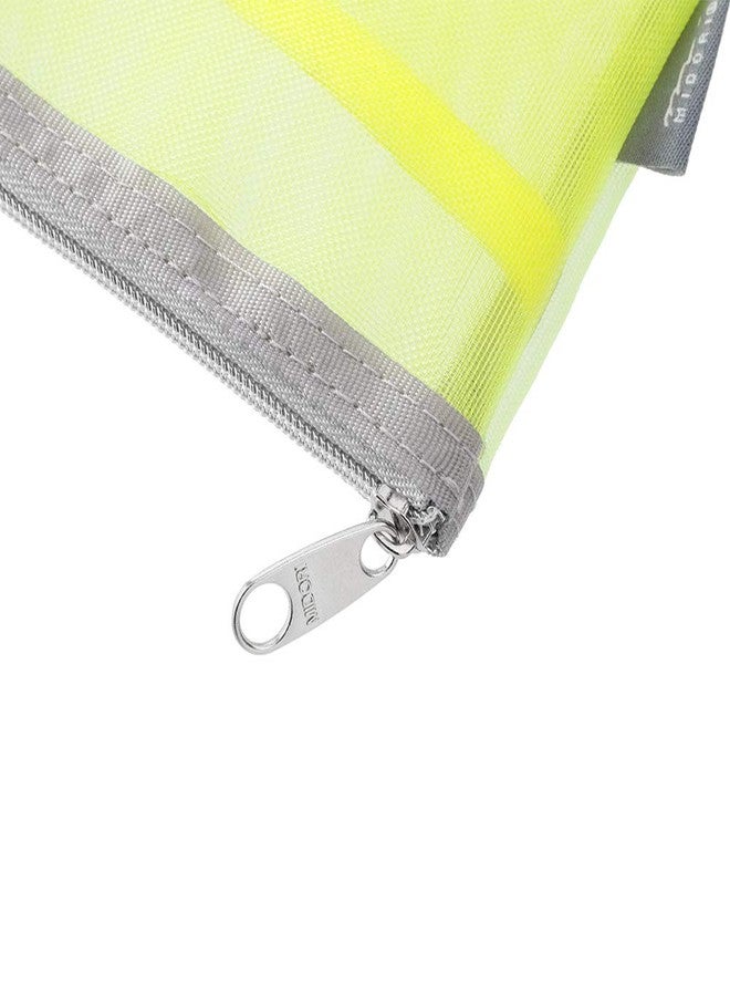 Midori DESIGNPHIL Midori 53347006 Mesh Pouch, Pen Case, Tool Pouch, Yellow-Green - Image 4