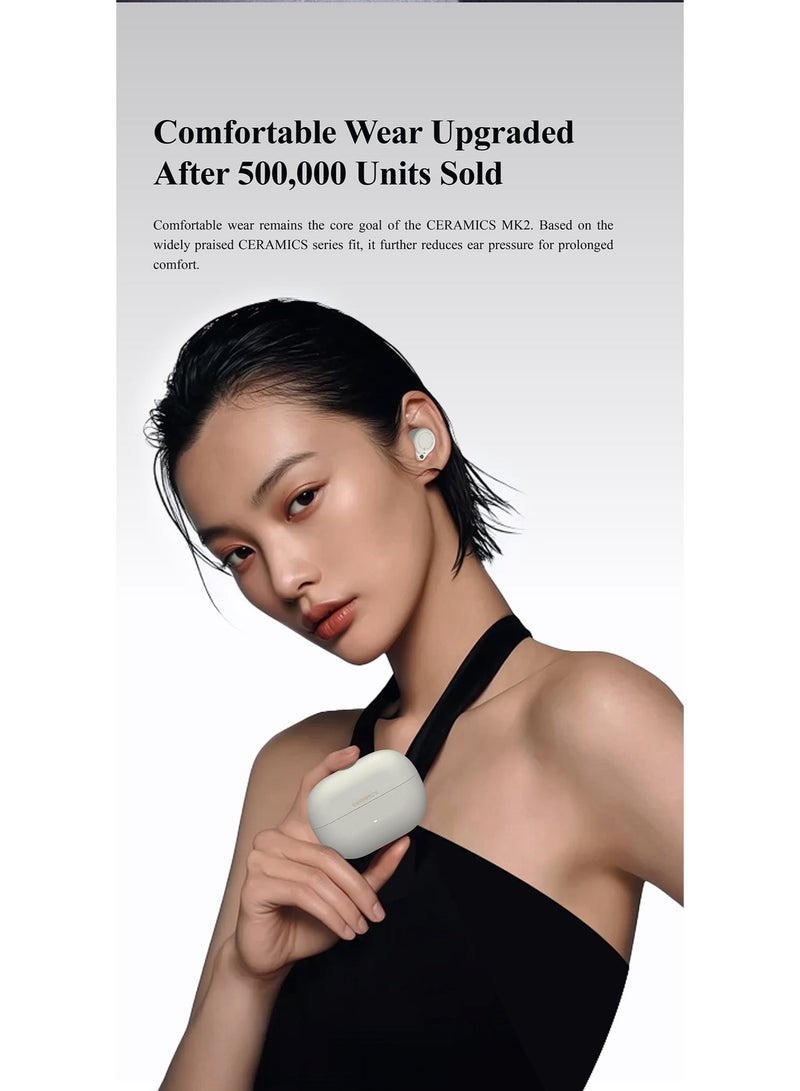 ROSESELSA CERAMICS MK2 True Wireless Earbuds, Bluetooth 6.0, 40dB Hybrid Active Noise Cancelling (ANC), Gaming Earbuds, Mobile Gaming Handsfree, Earphones Bluetooth, 45H Battery, Headset Wireless Bluetooth - Image 5