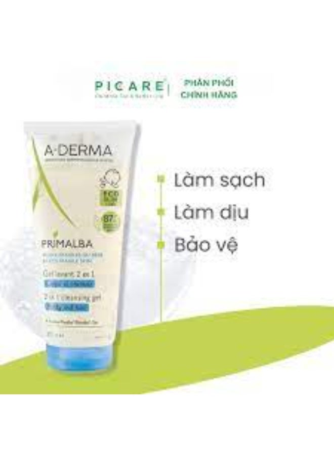 إيه-ديرما جل التنظيف A-Derma Primalba للجسم والشعر 200 مل - Image 4