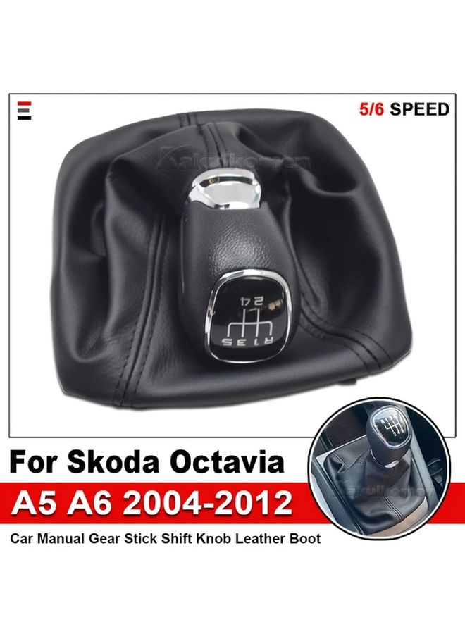 Skoda Octavia A5 A6 2004-2012 Gear Shifter Knob 6 Speed Manual Transmission - Image 4