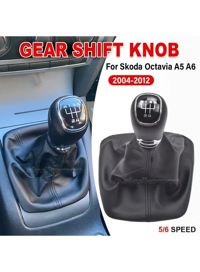 Skoda Octavia A5 A6 2004-2012 Gear Shifter Knob 6 Speed Manual Transmission - Image 5