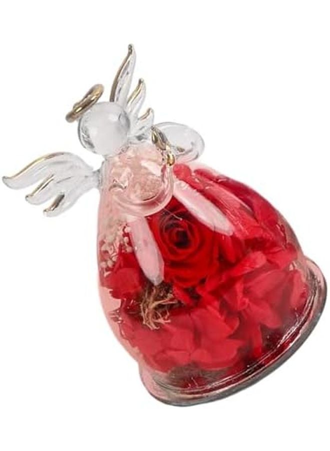 Red Angelic Shaped Preserved Roses Home Wedding Birthday Party Decoration - Image 2