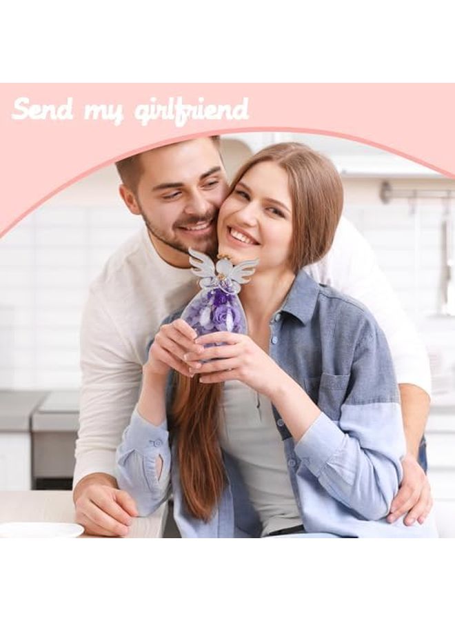 Red Angelic Shaped Preserved Roses Home Wedding Birthday Party Decoration - Image 4