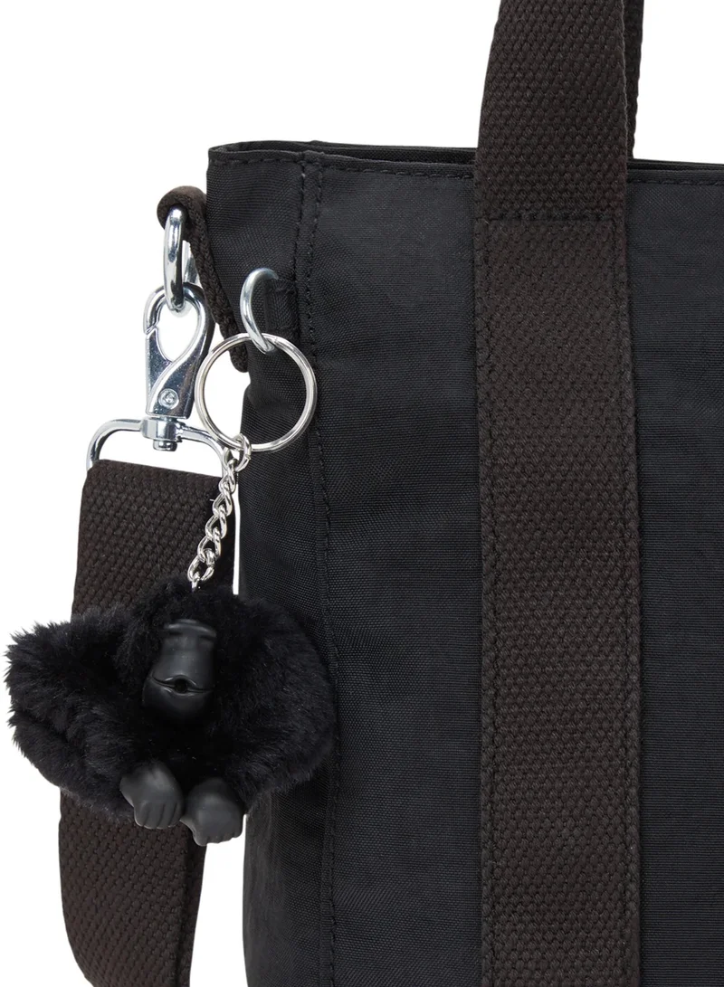 kipling  Asseni Mini Small Tote With Removable Shoulderstrap - Black Noir  | Best Price UAE