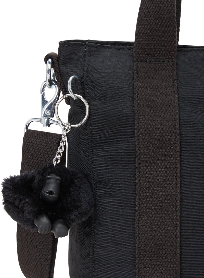 kipling حقيبة أسيني ميني سوداء صغيرة مع حزام كتف قابل للإزالة - Image 5