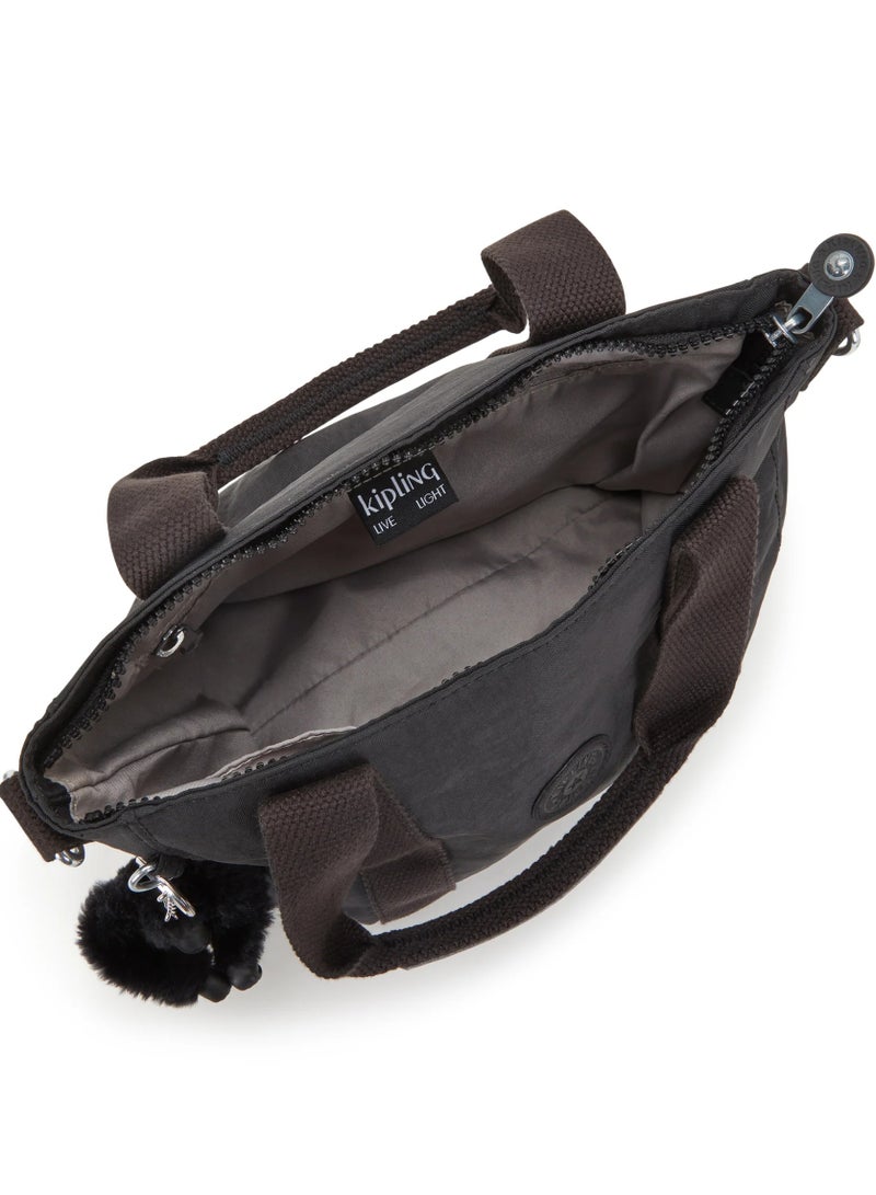 kipling حقيبة أسيني ميني سوداء صغيرة مع حزام كتف قابل للإزالة - Image 3