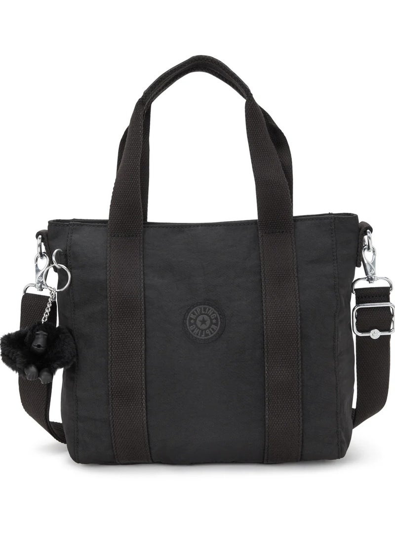 kipling حقيبة أسيني ميني سوداء صغيرة مع حزام كتف قابل للإزالة - Image 1