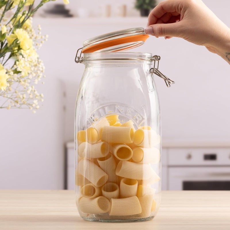 Kilner 25.493 Round Clip Top Jar 2Ltr - Airtight Preservation and Storage Jar - Image 3
