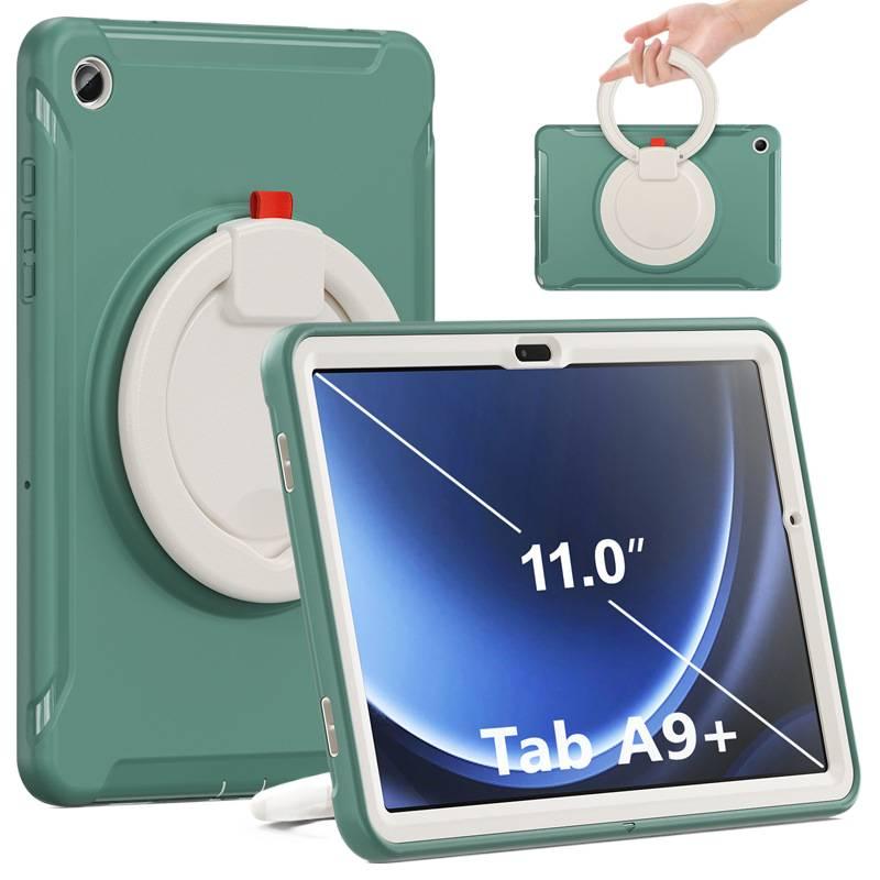 DGG حافظة آيباد متوافقة مع عدة موديلات آيباد مع حامل قلم باللون أخضر باللون الأخضر iPad - Image 2