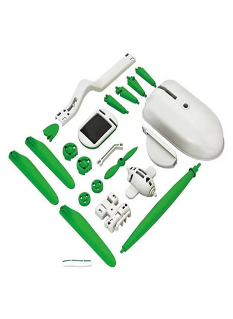 Huitich 6-in-1 Solar Powered Robot Kit Green  - Image 4