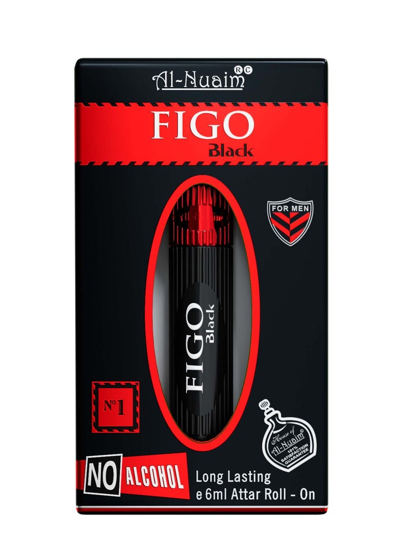 Al Nuaim Al-Nuaim Figo Black Alcohol Free Attar Roll On for Men - 6ml | Exquisite & Long Lasting Fragrance - Image 3