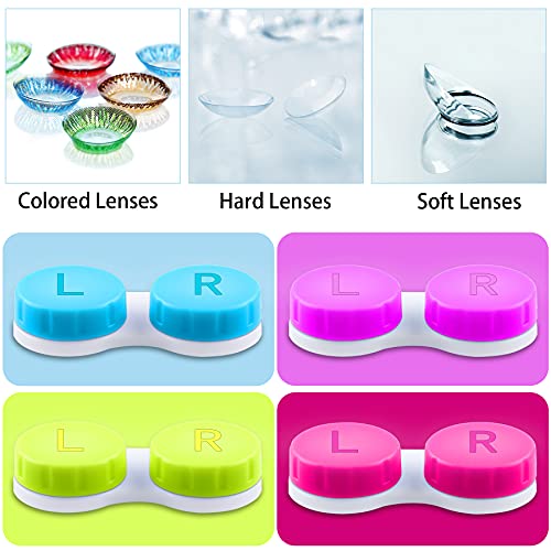 VOCOOL 16 Pcs Portable Contact Lens Tools Set, Inserter/Remover and Tweezer with Soft Tip Mini Eye Contact Case Box for Travel - Image 3