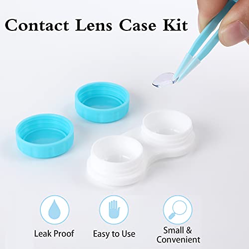 VOCOOL 16 Pcs Portable Contact Lens Tools Set, Inserter/Remover and Tweezer with Soft Tip Mini Eye Contact Case Box for Travel - Image 4