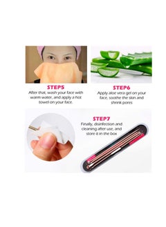 SYOSI Stainless Steel 4pc Comedone Blackhead Remover Facial Skin Care Pimple Acne Blemish Extractors Pimple Comedone Extractor Popper Tools Set  - Image 4